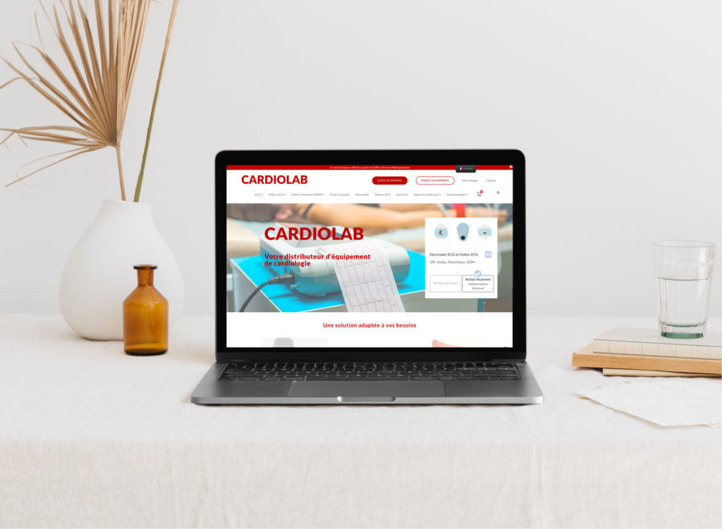 Création site de e-commerce Cardiolab